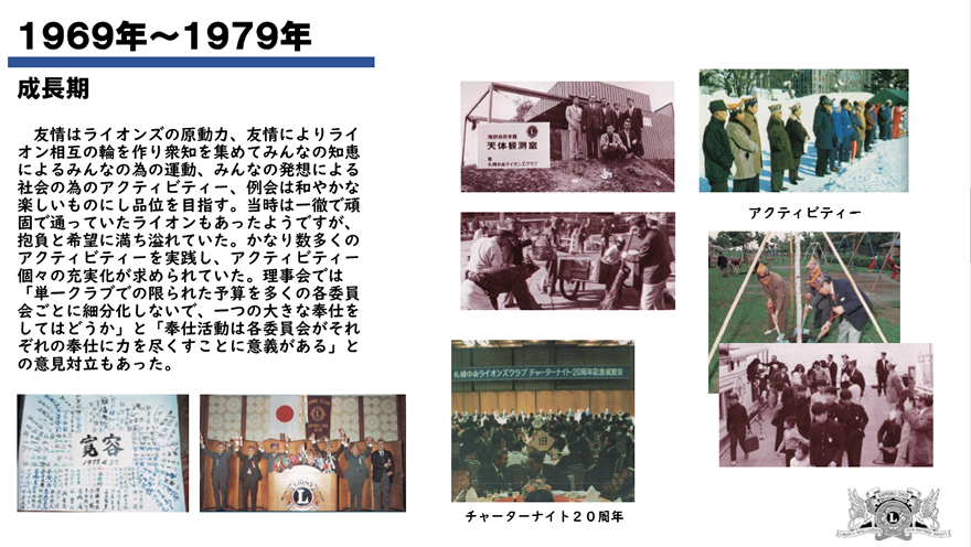 1958年～1969年 成長期 1